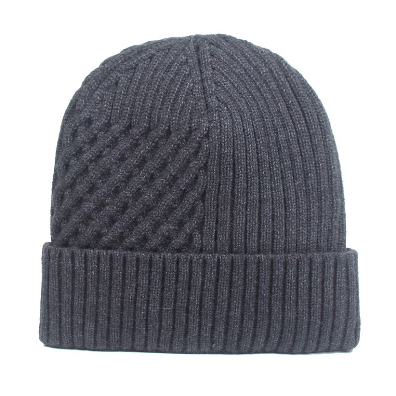 Heren dames winter muts dikke fleece muts skullies muts snowboard skiën schaatsen zachte gebreide muts met omslag