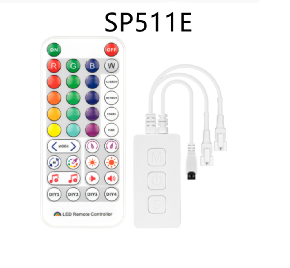 WS2812B Led Strip Licht Controller Blue Tooth SP105E SP110E Wifi SP108E SP511E Muziek SP107E SP601E WS2811 SK6812 Lichten DC5V-24V: SP511E