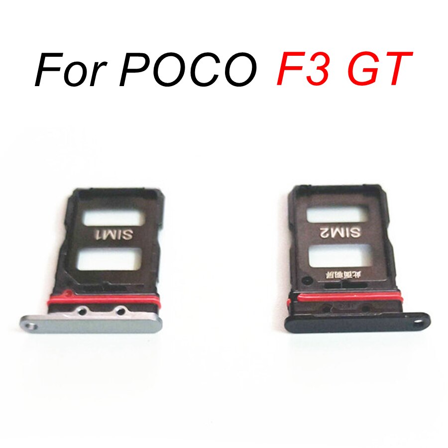 SIM Card Trays For Xiaomi POCO F3 / F3 GT SIM Slot Micro SD Card Tray Holder Adapter Socket Replacement M2012K11AG MZB09C6IN