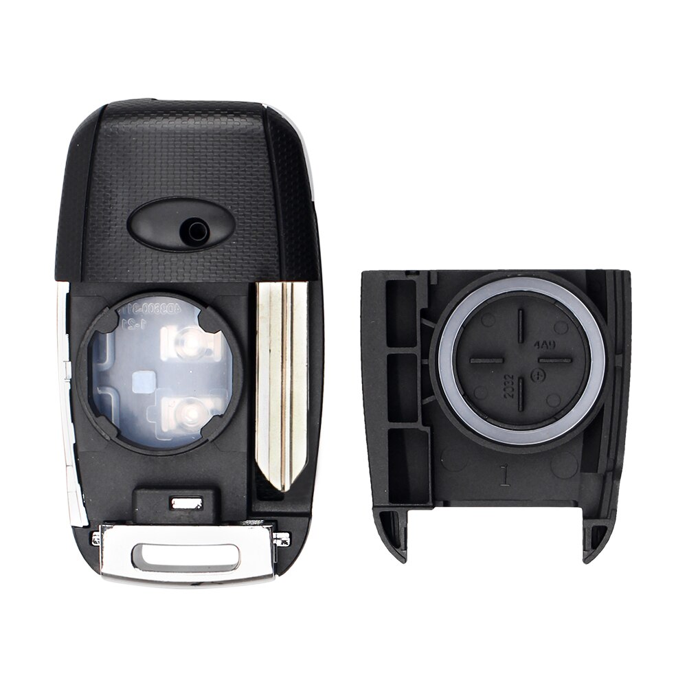 Dandkey-carcasa de repuesto para llave de coche, funda de entrada remota, Fob, 3/4 botones, para KIA K2 K5 Sorento Soul Carens Sportage