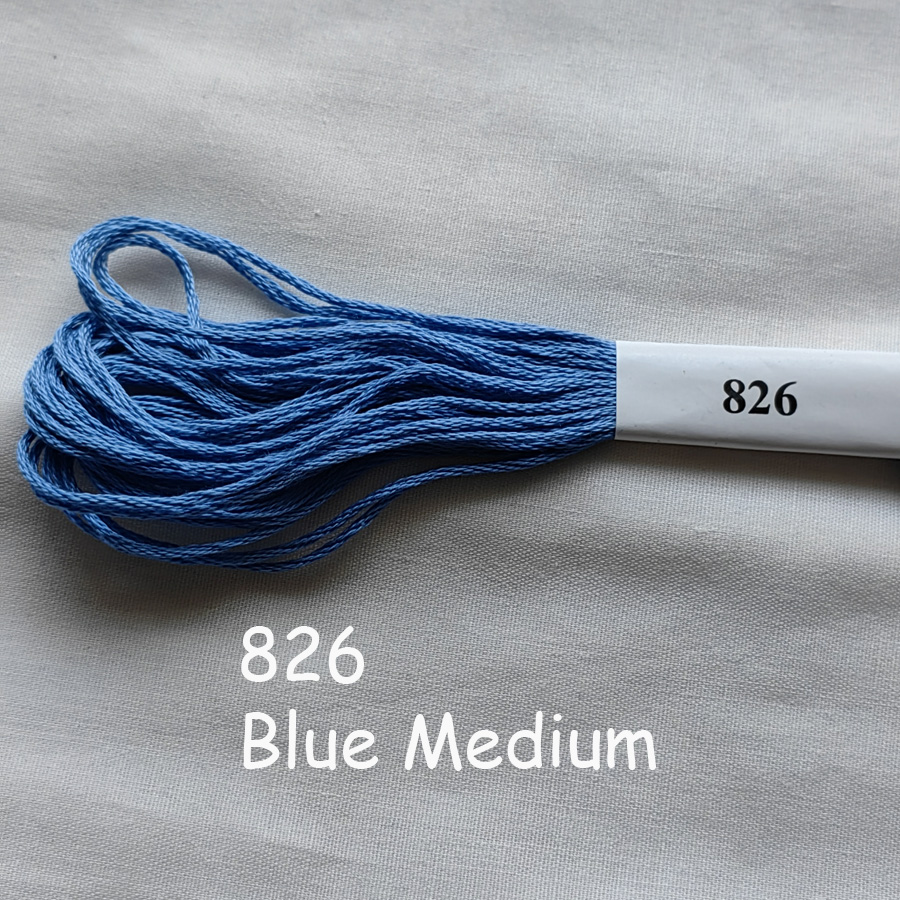 Wysokiej jakości 100% bawełniana nić robić haftu krzyżykowego niemowlę niebieski 162 312 322 334 775 803 813 825 826 827 3325 3755 3756 3841: królewski niebieski / 2.0mm