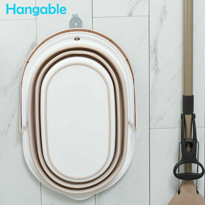 Dobrável Portátil De Plástico Flexível Fácil Magia Mop Chão Balde Grande Capacidade de Limpeza Doméstica Ferramentas Acessórios Baldes