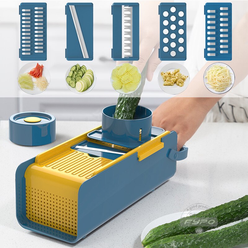 Cortador de verduras multifuncional mandolina rebanador en cubitos cocina hogar patata rebanador ensalada fabricante utensilios de cocina