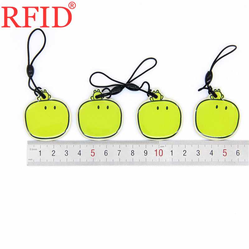 ID 125khz EM4100 TK4100 Read Only Keychain Keyfob RFID Dropping Glue Waterproof Key Fob Ring Token Tag Access Control Card 1pcs