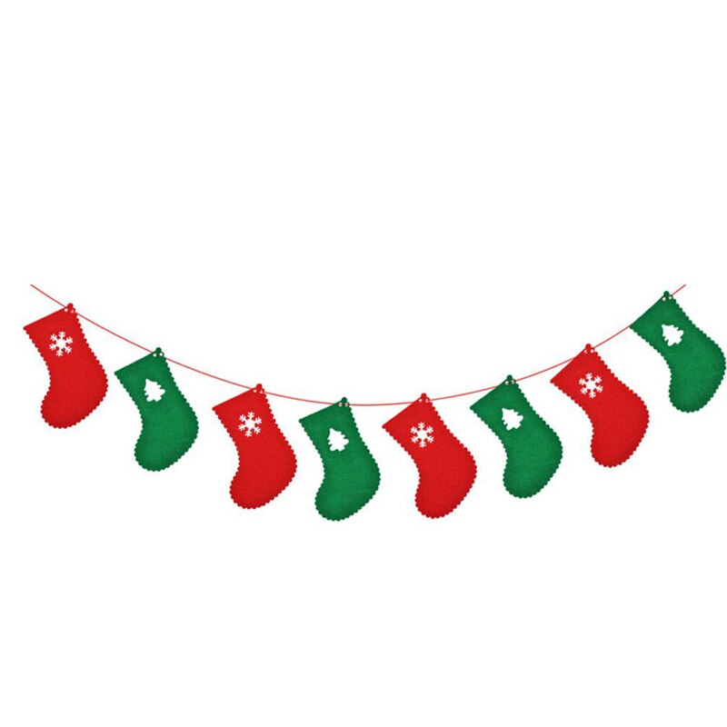 1 Set Christmas Season Hanging Flags Christmas Banners Ornament Decoration Festival Event Party Home Yard Decoration Supplies