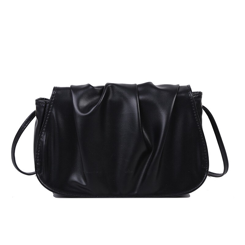 Sommar sadelväska kvinnlig molnväska shoulder messenger koreansk version av enkel fairy fold-väska