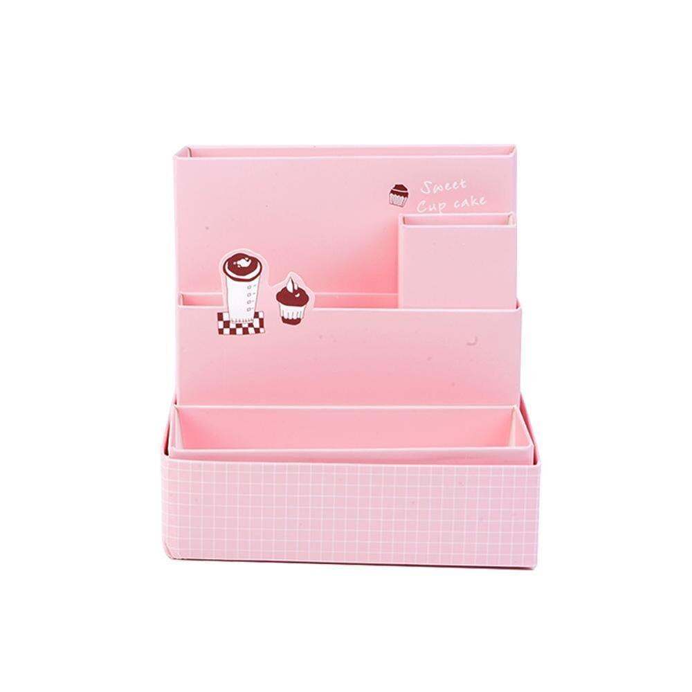 DIY Paper Board Storage Boxes Bins Office Organizer Desk Case Cosmetic School Stationery Makeup Tools R7P6: Default Title