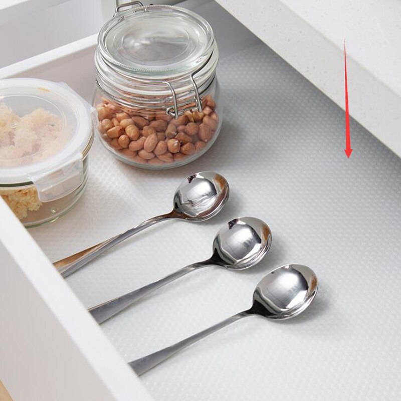 45 * 150cm klar wasserdicht öldicht Regalabdeckung matt Schublade Liner Schrank rutschfeste Tabelle selbstklebende Küchenschrank Kühlschrank