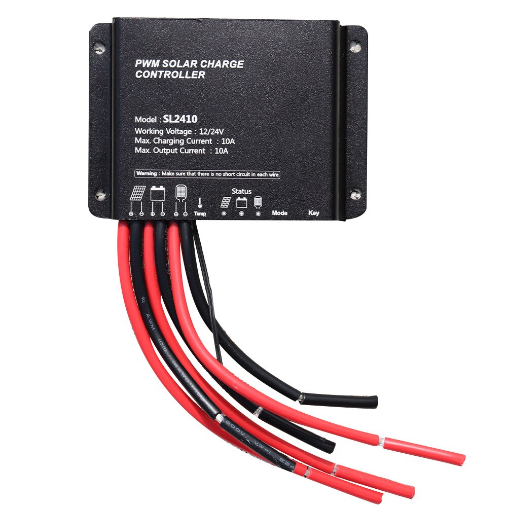 waterproof 10A Solar Charge Controller 12V 24V Auto PWM LCD USB 5V Output Solar Cell Panel Regulator PV Home Battery Charger