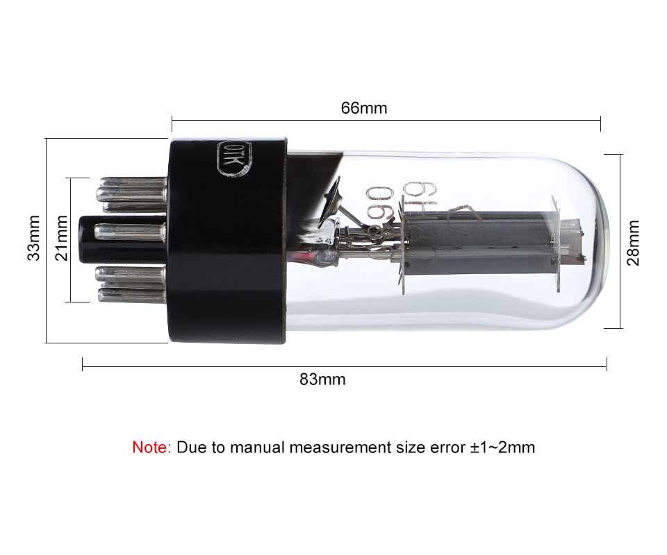 Amplificador de tubo de electrones 6H8C, reemplazo de válvula de vacío 6N8P/5692/6SN7/ECC33/CV181, refuerzo de sonido de graves para amplificador de 2 piezas