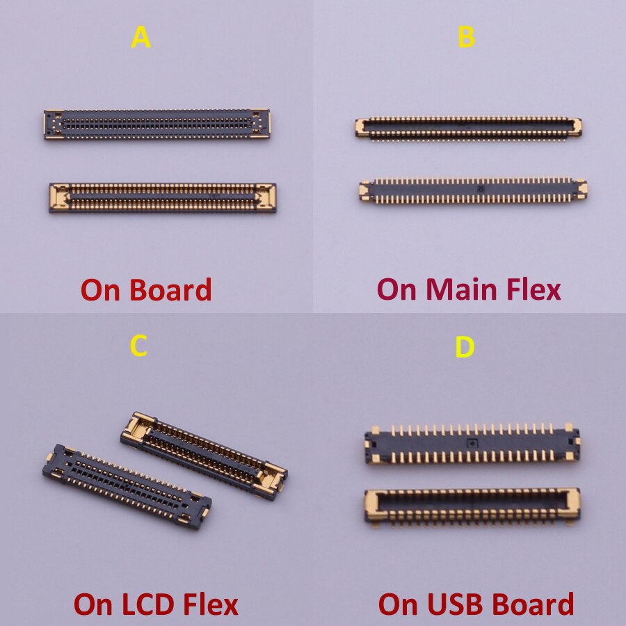2Pcs LCD Display Screen Flex FPC Connector For Samsung Galaxy A32 4G A325 A325F 5G A326 A326F A82 A826 Plug On Board 40 78 pin