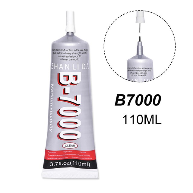110ml T7000 Telefon Glas Anzeige Super Kleber Metall Kunststoff Klebstoff Textil Stoff Kleidung T7000 Telefon Bildschirm Reparatur Werkzeug: B7000 110ML