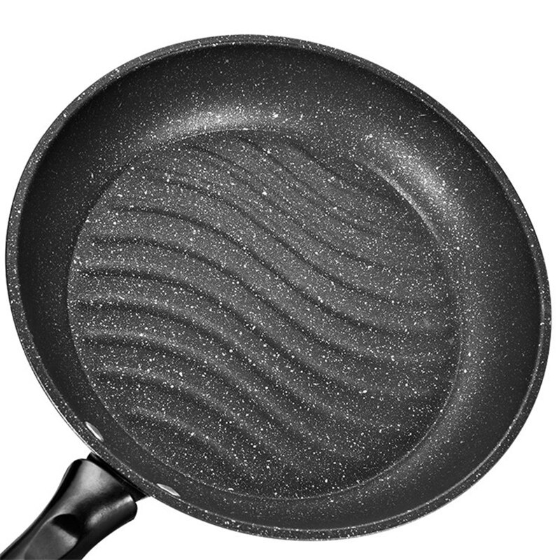 26CM Cast Iron Non-Stick Frying Pan Induction Cooker Use Fire Cooking Coating Wok Home Egg Pancakes Saucepan Stir Fry Pot Pan