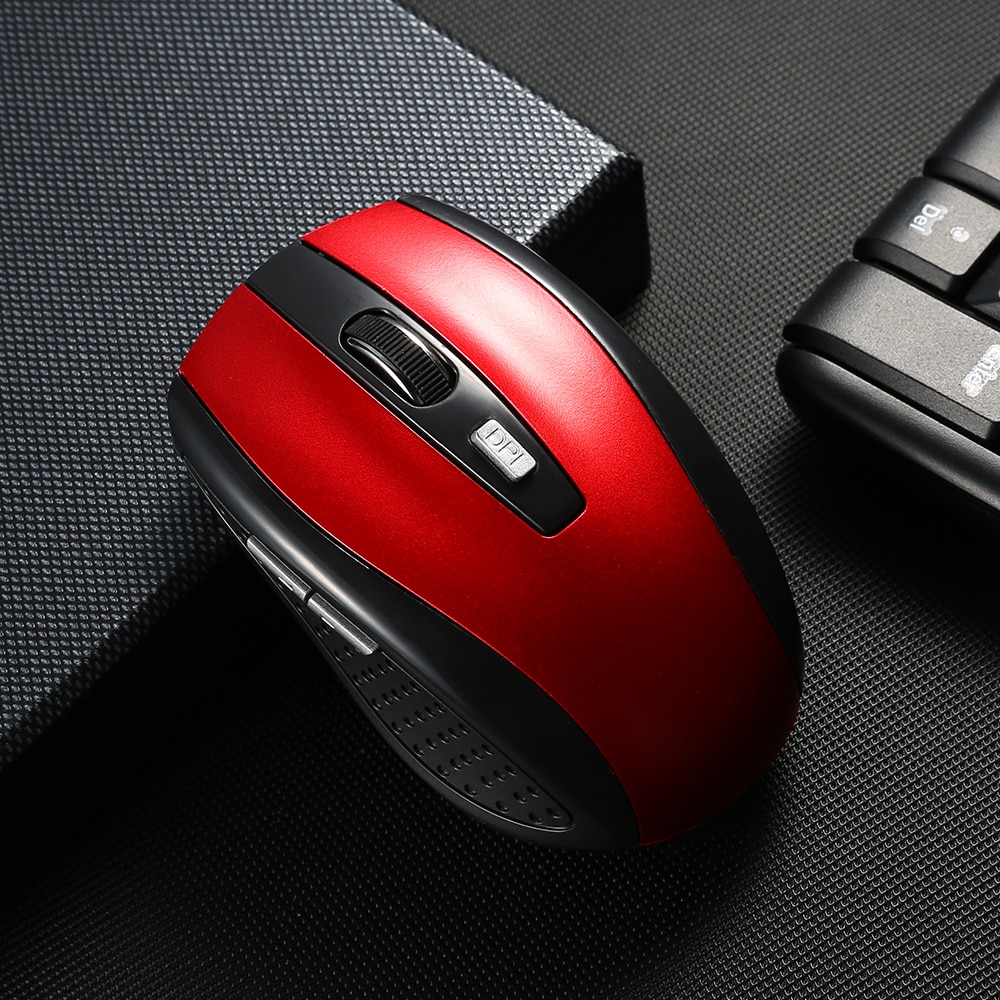 6 Buttons Wireless Mouse Optical 1200DPI USB Gaming Mouse Mice for Laptop Notebook with USB Receiver