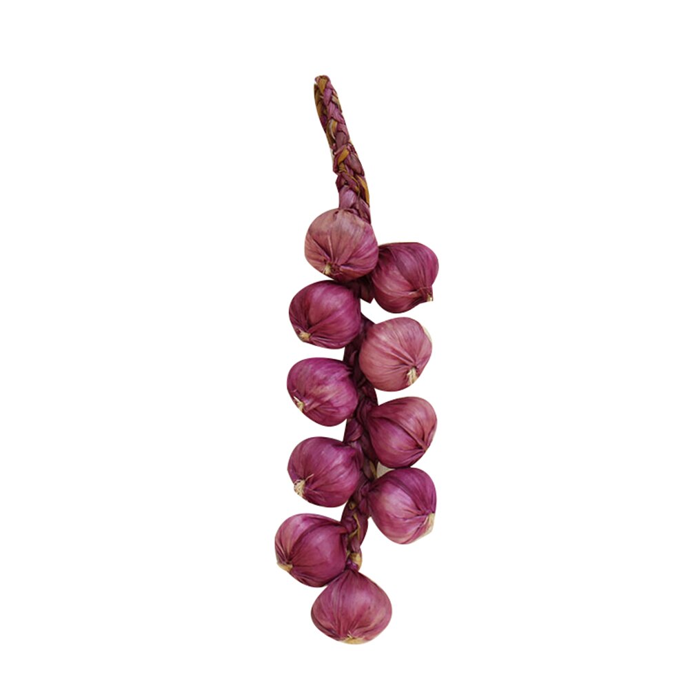 Kunstmatige Fruit Schuim Groente Maïs Peper Knoflook Opknoping Photo Prop Home Decor: Purple Garlic