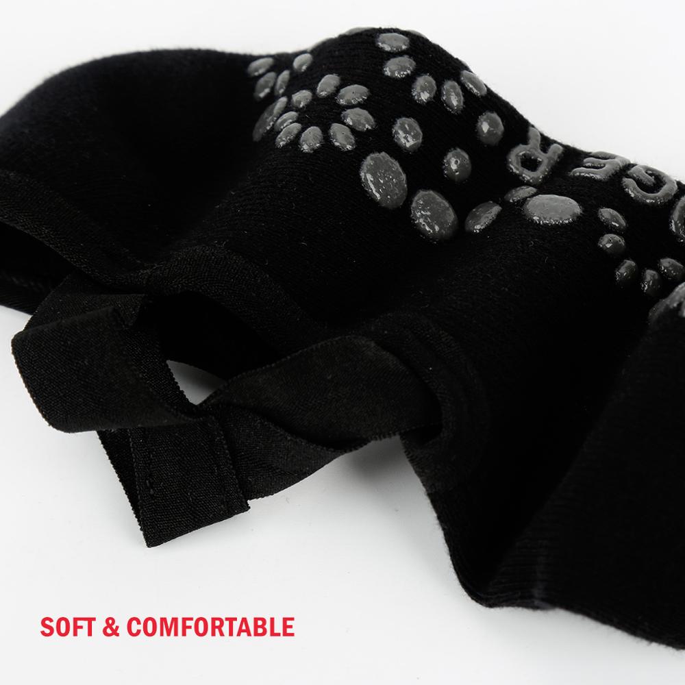 Yuedge 3 paar dames yogasokken met antislip handvatten en bandjes, ideaal voor pilates, barre, ballet, dans, blotevoeten workout yogasokken