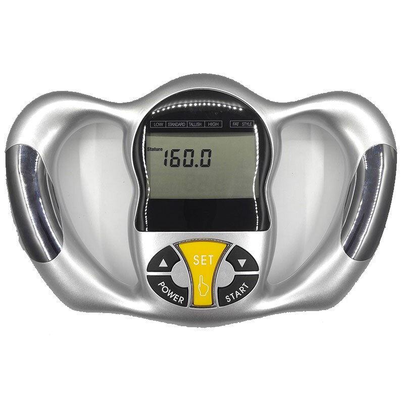 Sundhedsmonitor håndholdt kropsfedtmål bmi test lcd-skærm fedtanalysator monitor