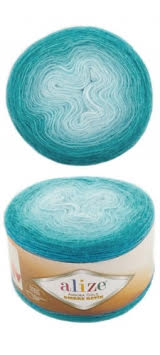 Alize Angora Goud Ombre Matik Garen 150 Gr-825 Mt 20% Wol-80% Acryl Breien Haak Breinaalden Vest-beanie-Trui: 7245