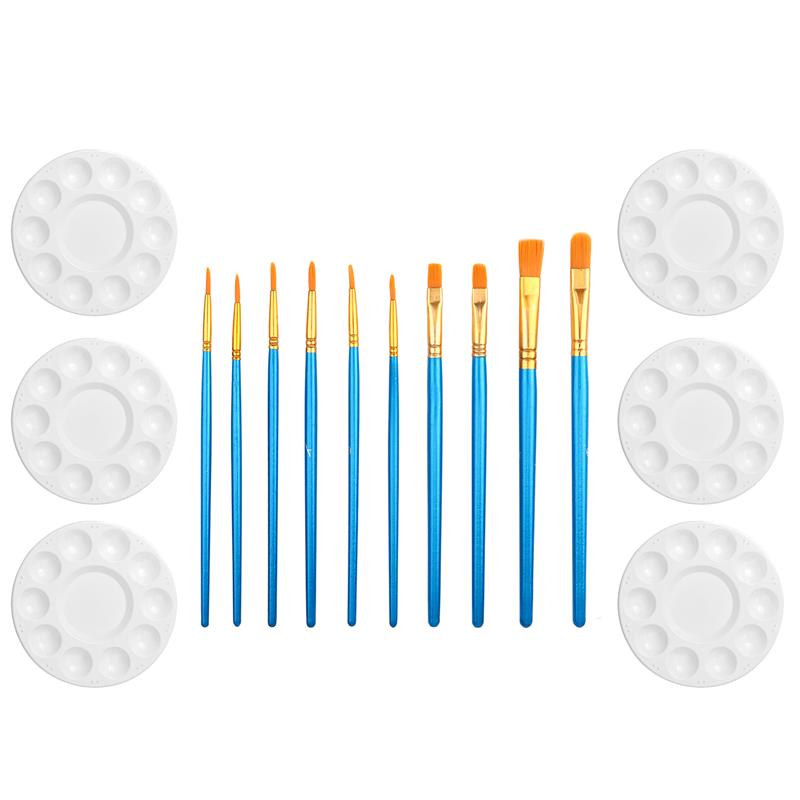 1Set Kids Color Palette Painting Set Paint Brush for Kids Art Students