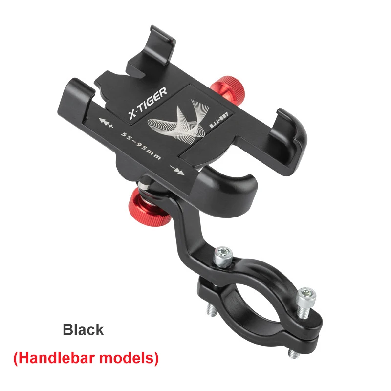 Soporte de teléfono X-TIGER para bicicleta, soporte de teléfono de aleación para bicicleta, rotación de 360 °, Clip para manillar de motocicleta, para todos los teléfonos móviles: Default Title