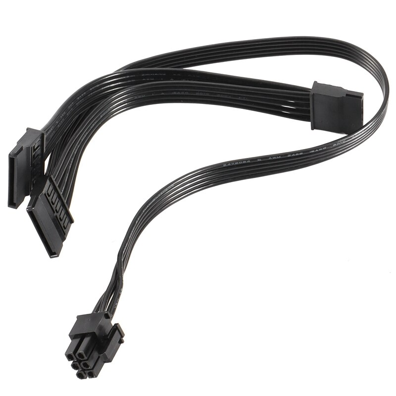 Cable de alimentación de 6 pines a 3X SATA para EVGA Supernova, 650, 750, 850, 1000, 1600, G2, G3, P2, T2, GS, 2 unidades