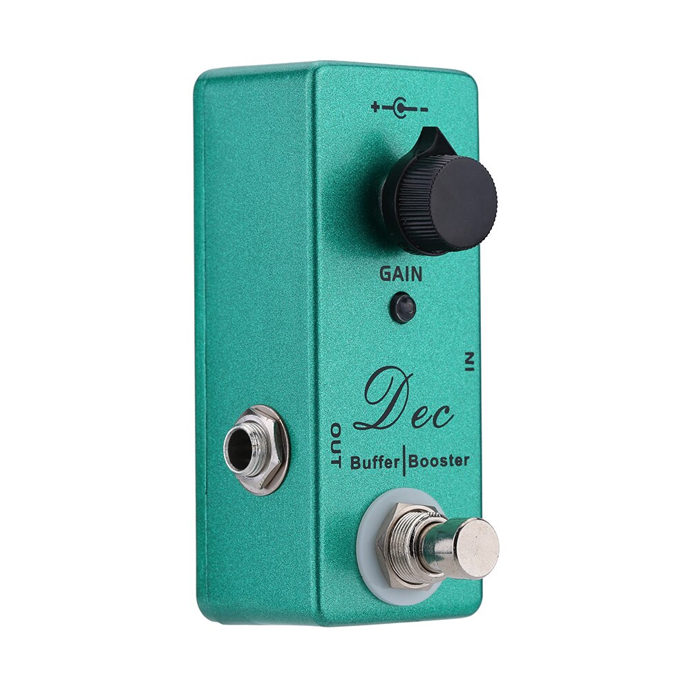 MOSKY Mini Single Dec Buffer Guitar Effect Pedal Clean Boost True Bypass Booster Electric Guitar Effect Pedal with Clean Booster