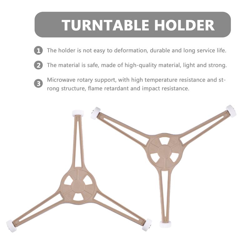 2Pcs Triple Arm Magnetron Draaitafel Ring Magnetron Glas Plaat Lade Ondersteuning Houder