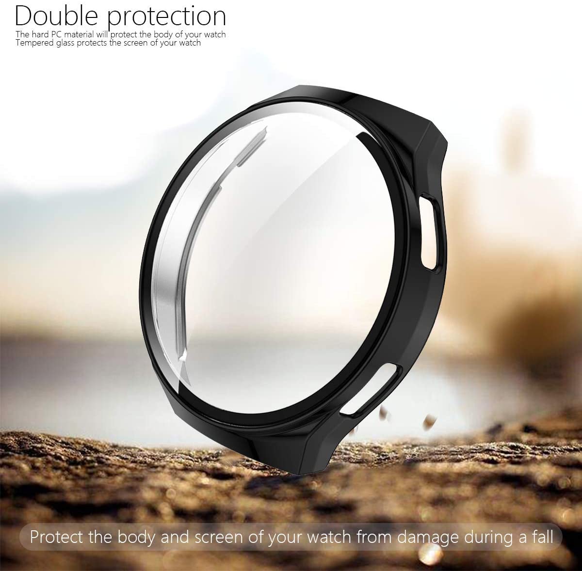 Case + Gehard Glas Voor Huawei Horloge Gt 2E Tpu Volledige Dekking Frame Bumper Scherm Beschermende Shell Voor Huawei Horloge gt 2e Case