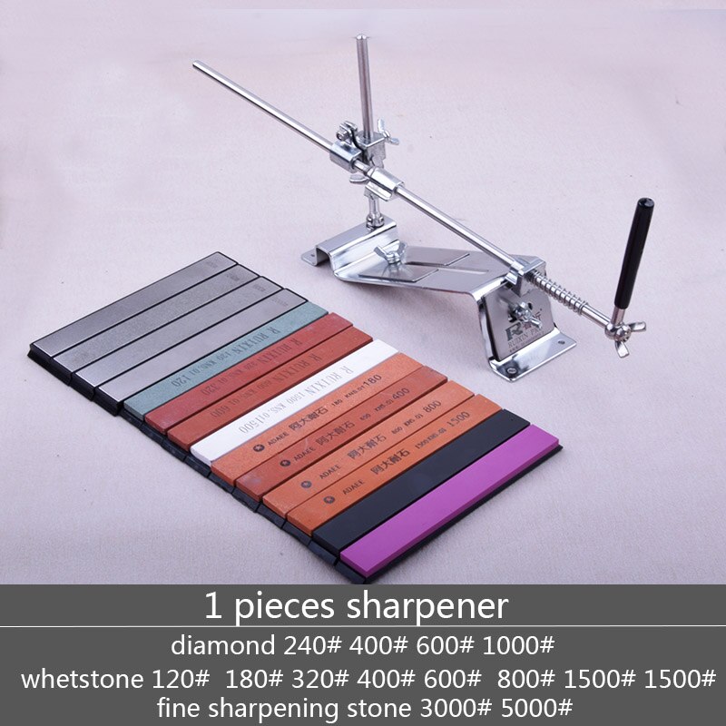 Fixed angle knife sharpener sharpening 120 3000 grit corundum diamond kitchen tools whetstone oil stone honing stones