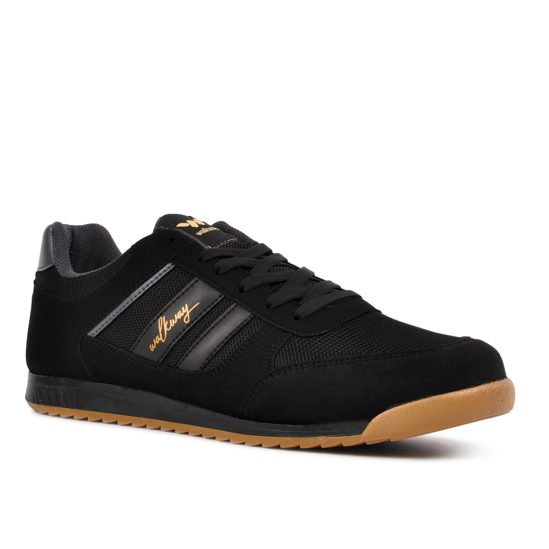 Walkway Effective black-gold men's sneakers