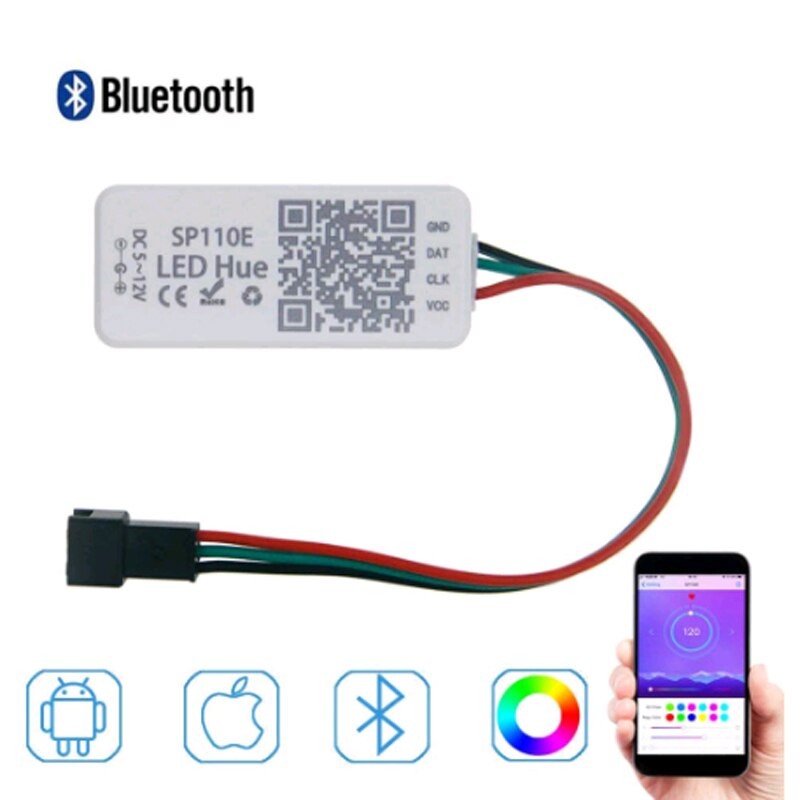 sp601 5-24v Symphony of Lights with RF WIFI Bluetooth Atmosphere controller for WS2801 WS2811 WS2812B SK6812 ws2815 LED strip: sp110e