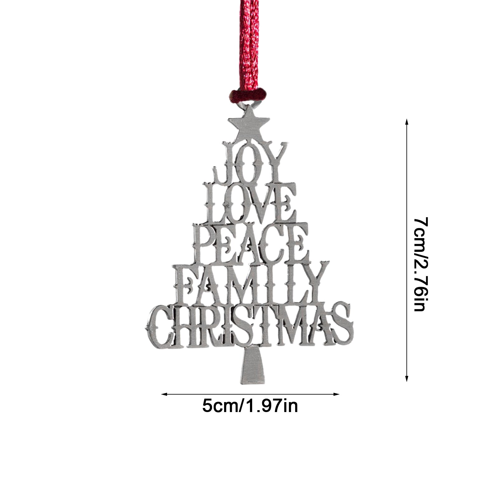 Christmas Memorial Angel Wing Decoration Pendant In Our Hearts At Christmas Tag Ornaments Commemorative Hanging Decor: 05