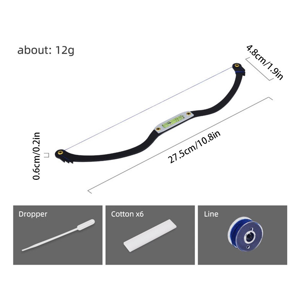 Eyebrow Mapping Tool Ruler Eyebrow Mapper Stencil Ruler Balance Eyebrow Mapping Thread for Perfectly Shaped Brows Black