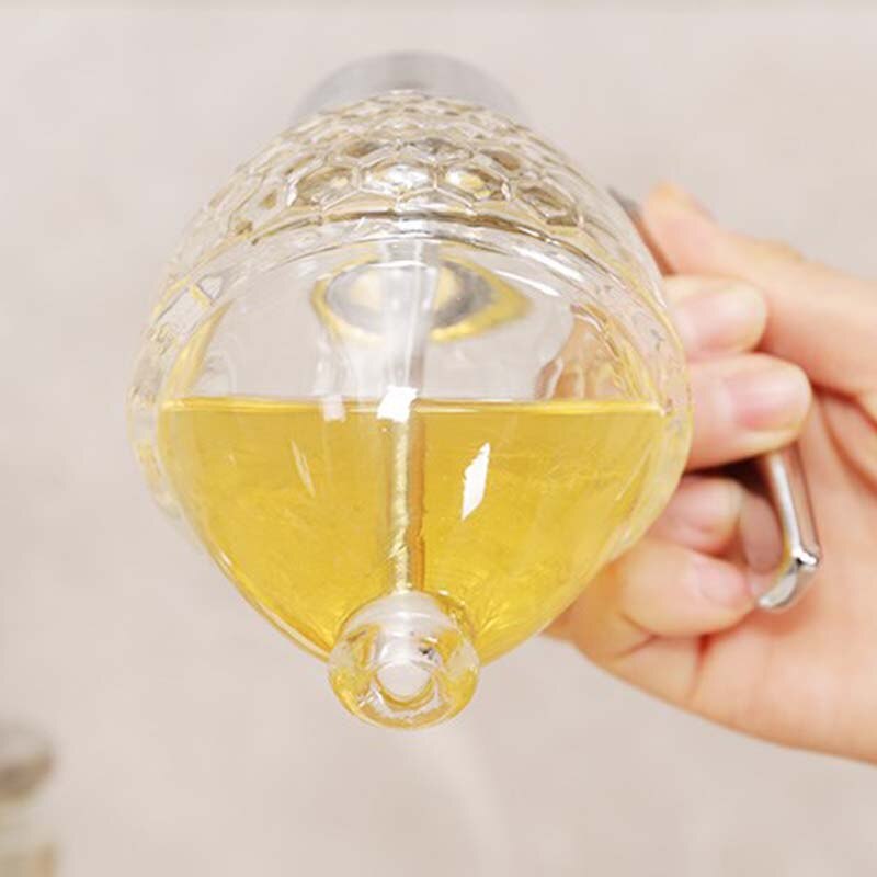 Praktyczne słoik na miód pojemnik na sok pszczoła dozownik kroplówki miód ściskać butelka sok syrop kubek dozownik kroplówki czajnik robić przechowywania