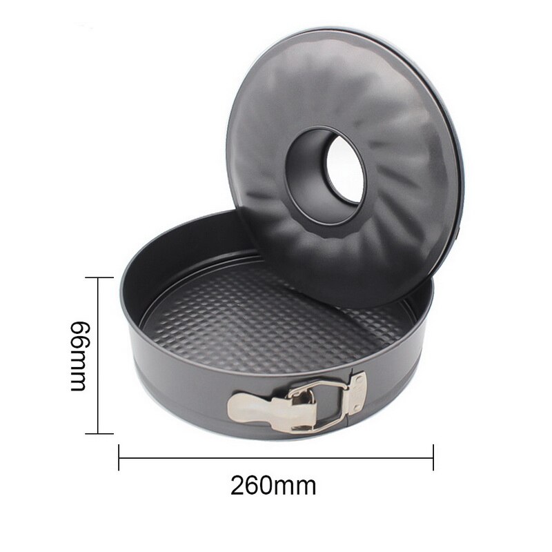 3PC Backformen Backen Pfannen Küche Kuchen Schimmel Kleine Runde Backform Schwere Kohlenstoff Nicht-Stock Slipknot Abnehmbare Basis tablett