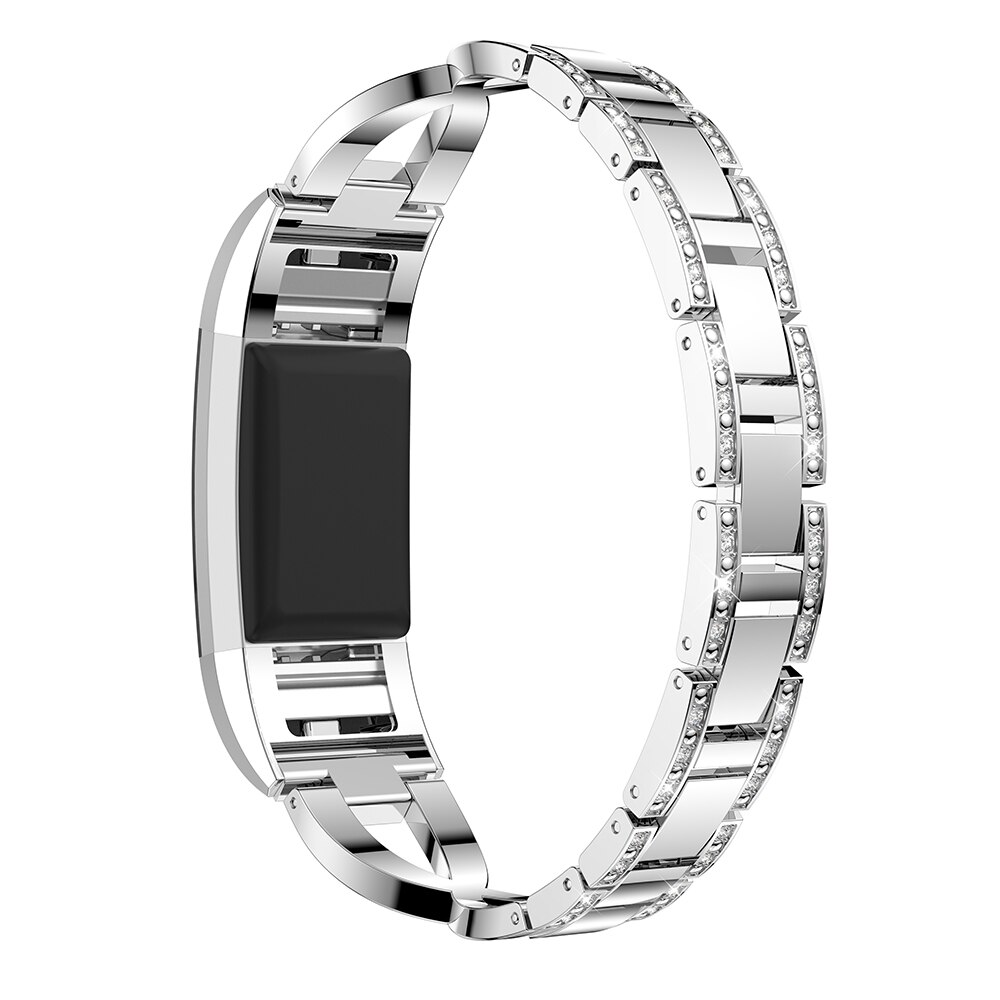 Watch Band For Fitbit Charge 2 strap Replacement Metal Bracelet Adjustable Straps for Fitbit charge2 Watch Bands with Rhinestone