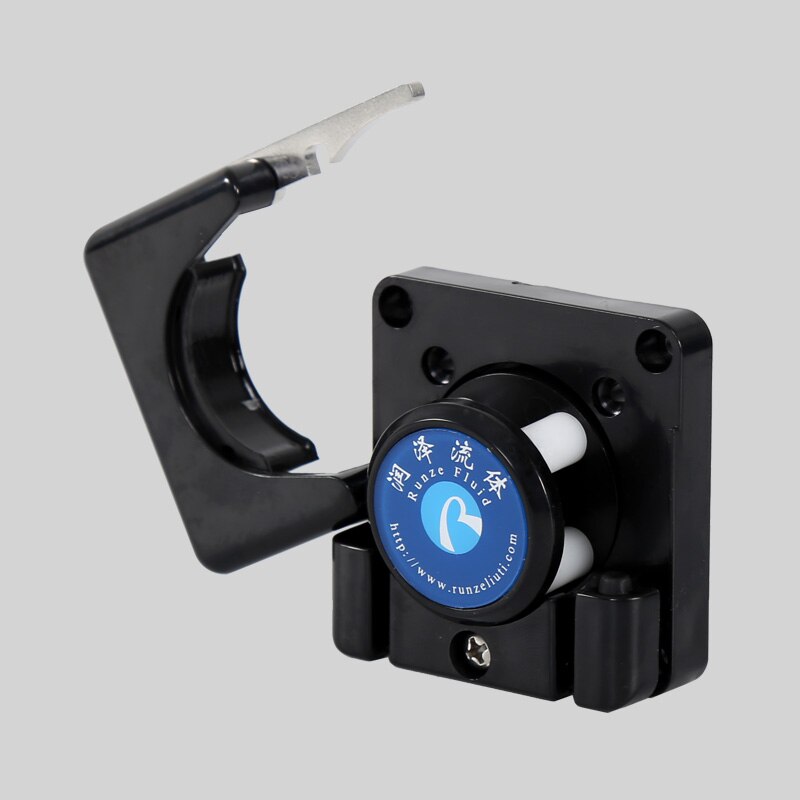 Black ABS Micro Peristaltic Pump Head 4 Rollers Low Pulse