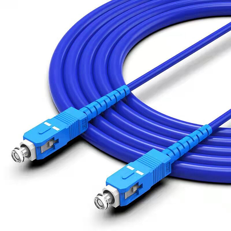 HTOC SC-LC Armored Fiber Optic Cable Single-Mode UPC Waterproof Pull Rodent Bite Resistance Multiple Lengths Good Stability