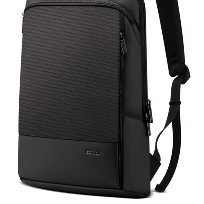 BOPAI Thin Men's Backpack Ultra-Thin Ultra-Light Laptop Backpack for 15.6-Inch Stylish Office Waterproof Men's Business Backpack