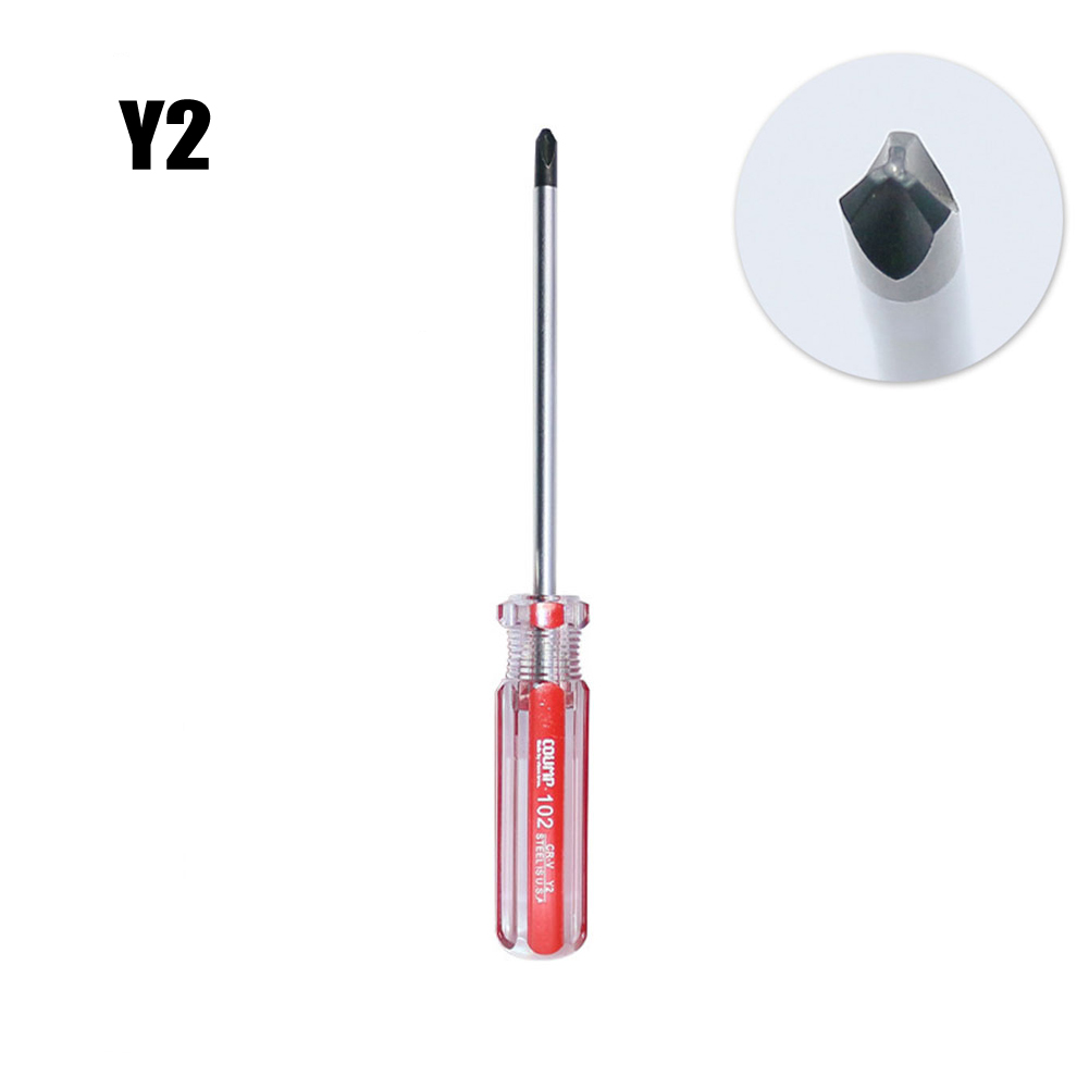 1Pc Screwdriver Y-shaped Y0 Y1 Y2 Y3 Nonslip Magnetic Head Tri-wing Driver Bit 130-212mm For Furniture Toy Repairing Manual Tool