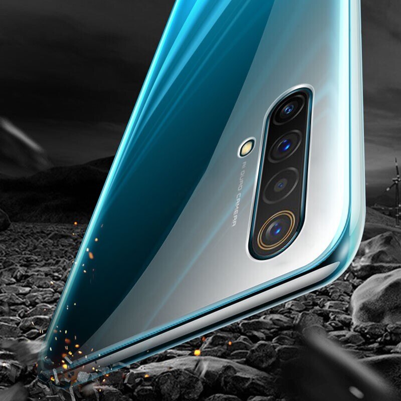 Funda de silicona ultrafina para teléfono móvil OPPO Realme X3 S SuperZoom 5G, funda trasera de teléfono móvil 360 transparente a prueba de golpes