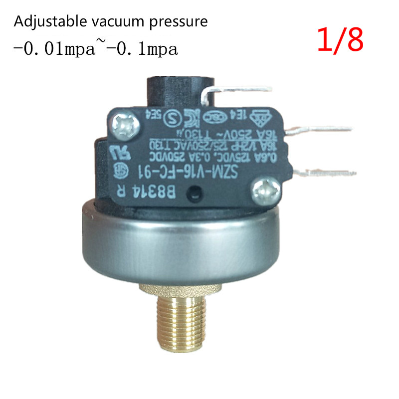 1/8 Adjustable Vacuum Negative Air Pressure Switch Vacuum Pressure Switch Negative Pressure Switch -90- -10kpa