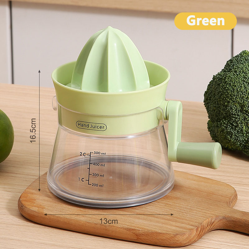 Manual Citrus Juicer Lemon Squeezer with Capacity Marking Max Extraction For Juice Squeezer Easy to Use and Clean Kitchen Tools: Dark Khaki