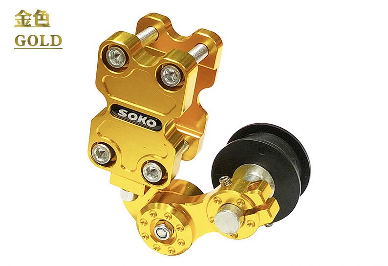 Motorcycle Chain Adjuster Black Red Automatic Regulator Chain Tensioner Aluminum Alloy For Most Motorcycle
