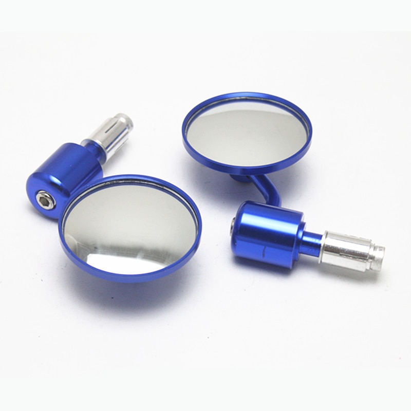 4 couleurs 1 paire 7/8 "rétroviseur de moto rond guidon Bar fin rétroviseurs vélo moto rétroviseur latéral