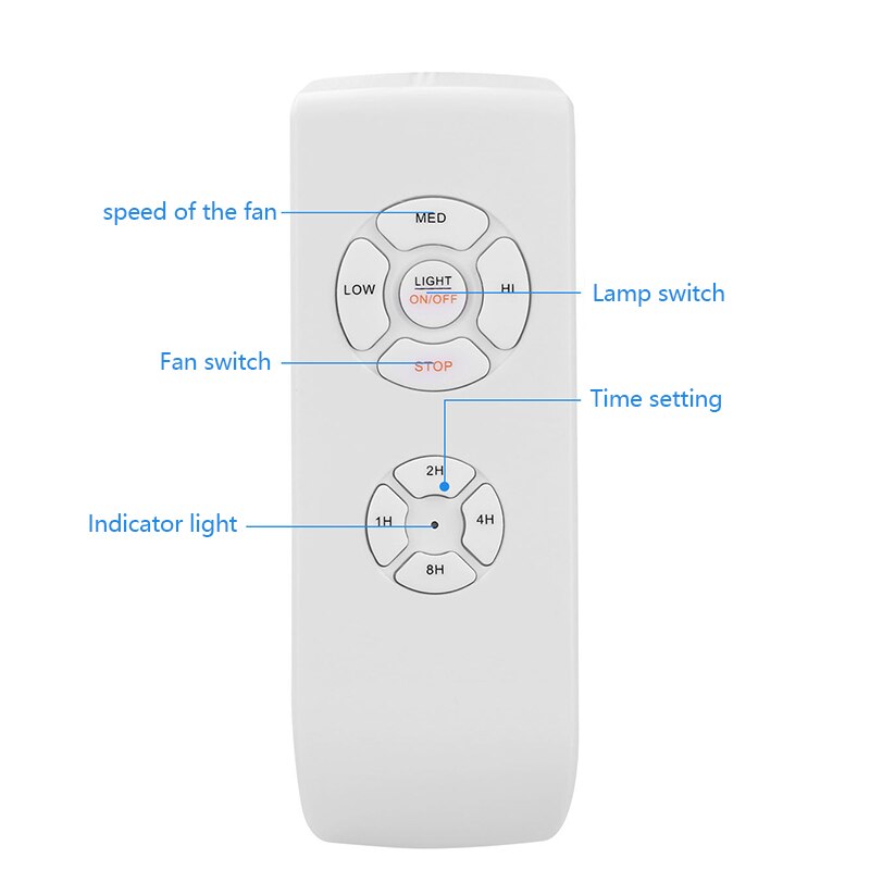 Smart Universal Replacement Original TV Ceiling Fan Lamp Remote Controller Kit Remote Adjust Speed Light Remote Control Switch