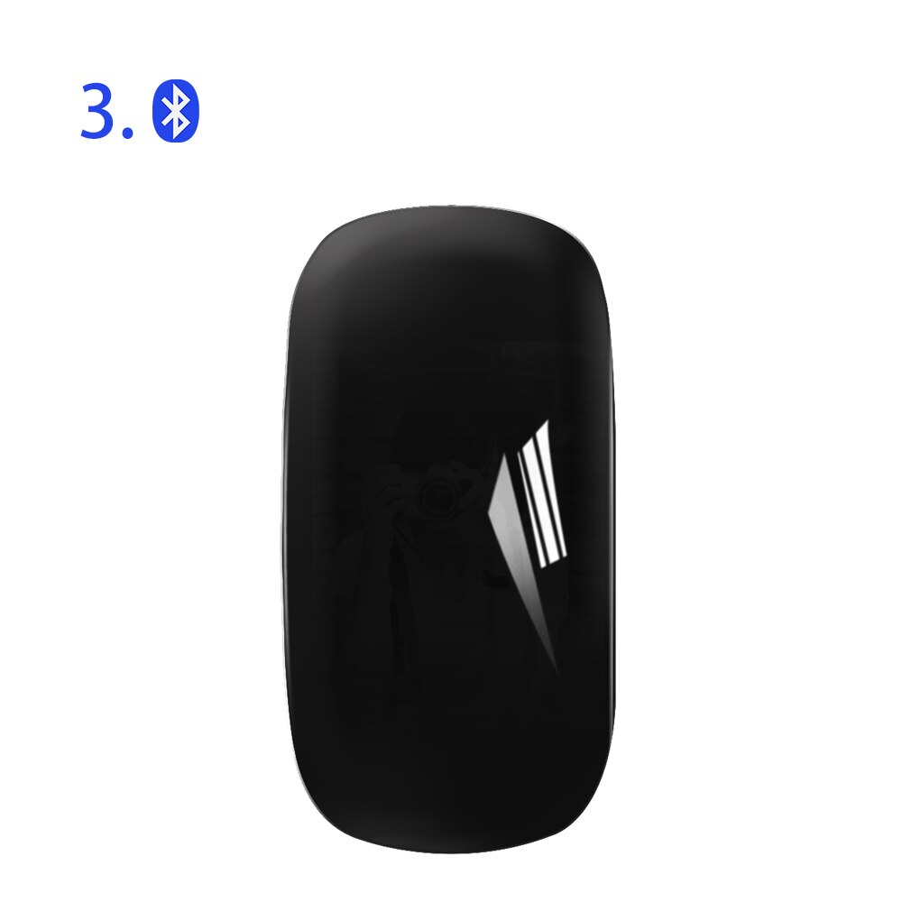 Ratón inalámbrico con Bluetooth 3,0, periférico ultrafino, ergonómico, Arc Touch, 1600 DPI, para ordenador y portátil: black magic mouse