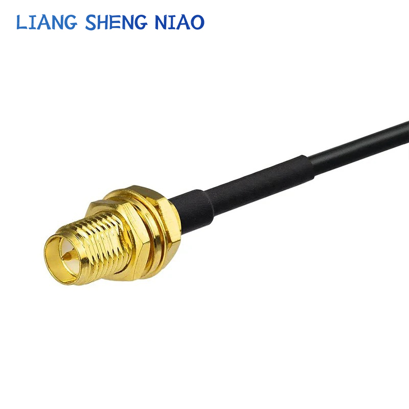 RP-SMA SMA Connector Male to Female Extension Cable Copper Feeder Wire for Coax Coaxial WiFi Network Card RG174 Router Antenna