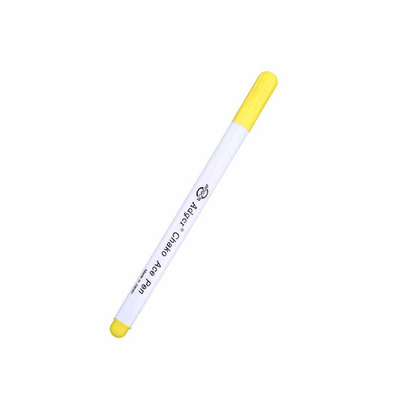 1-6pcs Quilting Sewing Tools Ink Disappearing Fabric Marker Pen DIY Cross Stitch Water Erasable Pen Dressmaking Tailor's Pen: YELLOW