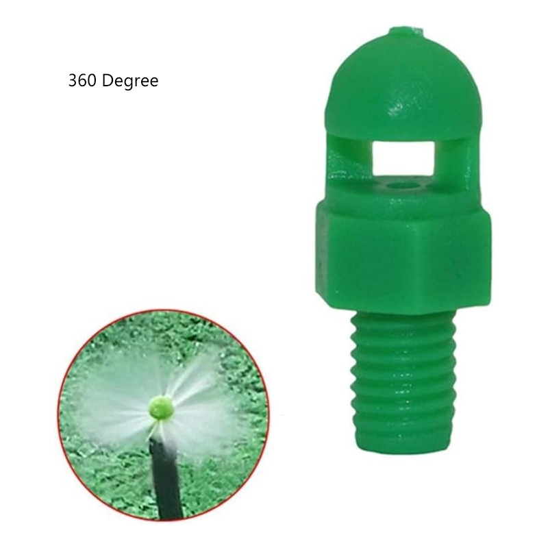 25-100Pcs Garden Irrigation Simple Refraction nozzle Watering Flower Mist Nozzle Threaded connection 90/180/360 Degrees Sprayer: black